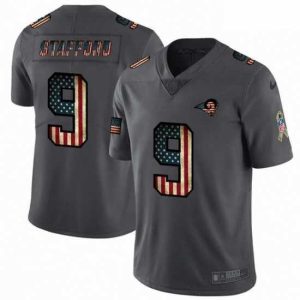 Exceptional Los Angeles Rams 9 Matthew Stafford Nike 2018 Salute to Service Retro USA Flag Limited NFL Jersey