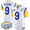 Superb Los Angeles Rams 9 Matthew Stafford White 2024 NFC West Champions With 4 Star C Patch F.U.S.E Vapor Untouchable Stitched Football Jersey 3 Men Los Angeles Rams 9 Matthew Stafford White 2024 NFC West Champions With 4 Star C Patch F U S E Vapor Untouchable Stitched Football Jersey 888245 21804 550X550