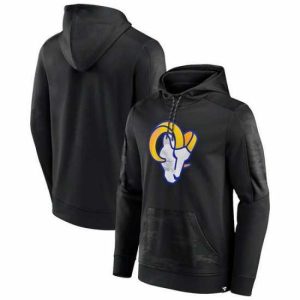 Exquisite Los Angeles Rams Black On The Ball Pullover Hoodie