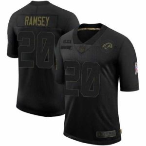 Exquisite Los Angeles Rams Jalen Ramsey Jalen ey 2020 Salute To Service Jersey Black Limited