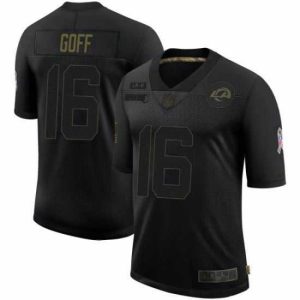 Superb Los Angeles Rams Jared Goff Black 2020 Salute To Service Limited Jersey