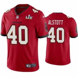 Gorgeous Mike Alstott Buccaneers Red Super Bowl Lv Vapor Limited Jersey