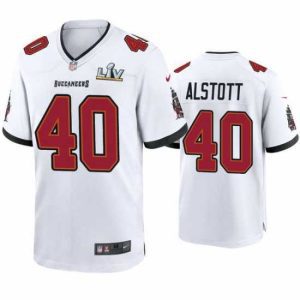 Superior Mike Alstott Buccaneers White Super Bowl Lv Game Jersey