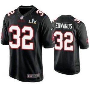 Exquisite Mike Edwards Buccaneers Black Super Bowl Lv Game Fashion Jersey