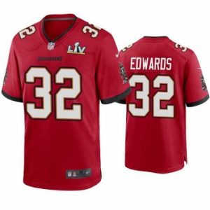 Marvelous Mike Edwards Buccaneers Red Super Bowl Lv Game Jersey