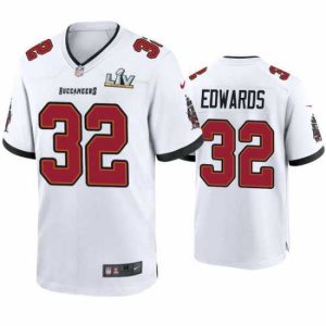 Superb Mike Edwards Buccaneers White Super Bowl Lv Game Jersey