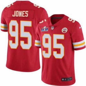 Marvelous Nike Kansas City Chiefs 95 Chris Jones Red Team Color Bound Stitched NFL Vapor Untouchable Limited 2024 Super Bowl LVIII Jersey