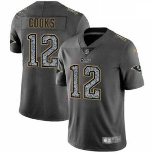 Exquisite Nike Los Angeles Rams 12 Brandin Cooks Gray Static Vapor Untouchable Limited NFL Jersey