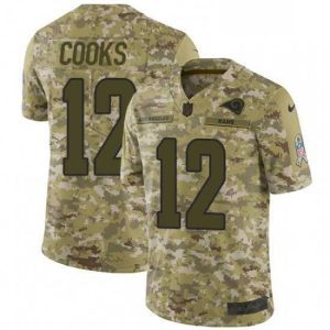 Superior Nike Los Angeles Rams 12 Brandin Cooks Limited Camo 2018 Salute to Service NFL Jersey