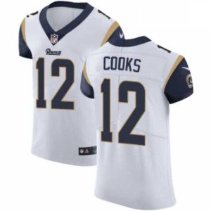 Superb Nike Los Angeles Rams 12 Brandin Cooks White Vapor Untouchable Elite Player NFL Jersey