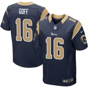 Superb Nike Los Angeles Rams 16 Jared Goff Navy Blue Team Color Vapor Untouchable Elite Player NFL Jersey