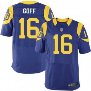 Superb Nike Los Angeles Rams 16 Jared Goff Royal Blue Alternate Vapor Untouchable Elite Player NFL Jersey
