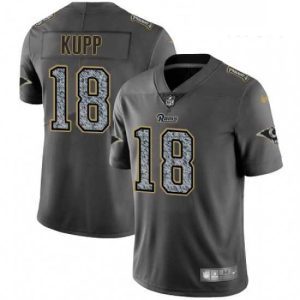 Superb Nike Los Angeles Rams 18 Cooper Kupp Gray Static Vapor Untouchable Limited NFL Jersey