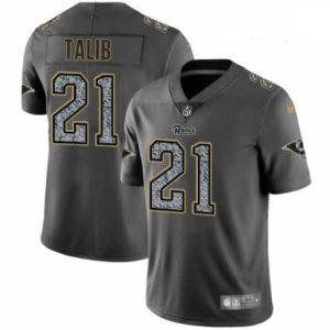 Exceptional Nike Los Angeles Rams 21 Aqib Talib Gray Static Vapor Untouchable Limited NFL Jersey