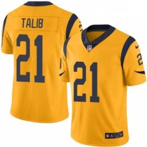 Exquisite Nike Los Angeles Rams 21 Aqib Talib Limited Gold Rush Vapor Untouchable NFL Jersey