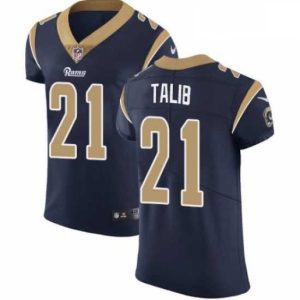 High quality Nike Los Angeles Rams 21 Aqib Talib Navy Blue Team Color Vapor Untouchable Elite Player NFL Jersey