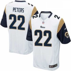 Superior Nike Los Angeles Rams 22 Marcus Peters Game White NFL Jersey