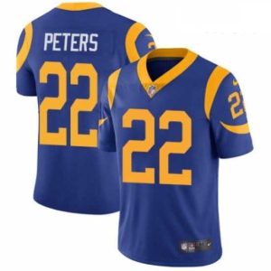 Superior Nike Los Angeles Rams 22 Marcus Peters Royal Blue Alternate Vapor Untouchable Limited Player NFL Jersey