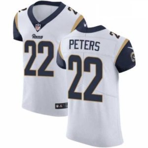 Exquisite Nike Los Angeles Rams 22 Marcus Peters White Vapor Untouchable Elite Player NFL Jersey