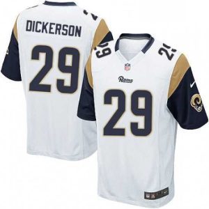 Superb Nike Los Angeles Rams 29 Eric Dickerson Game White NFL Jersey
