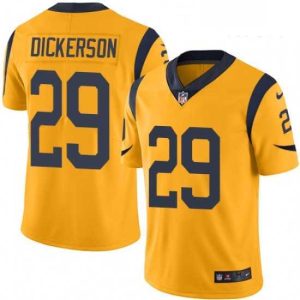 High quality Nike Los Angeles Rams 29 Eric Dickerson Limited Gold Rush Vapor Untouchable NFL Jersey