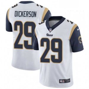 Marvelous Nike Los Angeles Rams 29 Eric Dickerson White Vapor Untouchable Limited Player NFL Jersey