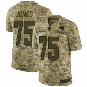 Superb Nike Los Angeles Rams #75 Deacon Jones Limited Camo 2018 Salute to Service NFL Jersey