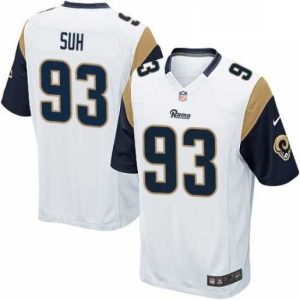 Exceptional Nike Los Angeles Rams 93 Ndamukong Suh Game White NFL Jersey