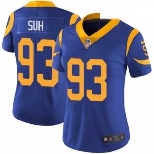 Outstanding Nike Los Angeles Rams 93 Ndamukong Suh Gray Static Vapor Untouchable Limited NFL Jersey