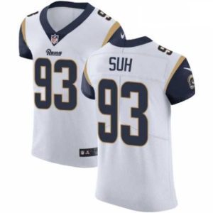 Finest Nike Los Angeles Rams 93 Ndamukong Suh White Vapor Untouchable Elite Player NFL Jersey