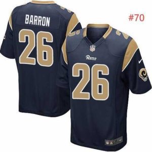 Gorgeous Nike Los Angeles Rams Alex Barron Dark Blue Vapor Untouchable Limited Jersey