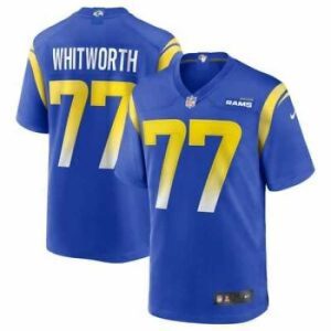 Exceptional Nike Los Angeles Rams Andrew Whitworth #77 Blue Vapor Limited Stitched Jersey