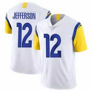 High quality Nike Rams 12 Van Jefferson White Vapor Untouchable Limited Jersey