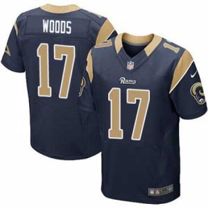Exquisite Nike Rams #17 Robert Woods Navy Blue Team Color Stitched NFL Elite Jersey