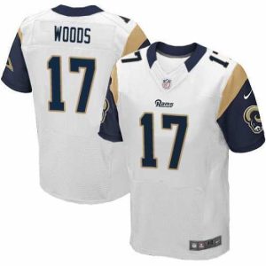 Superior Nike Rams #17 Robert Woods White Stitched NFL Elite Jersey