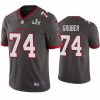 Men Paul Gruber Buccaneers Pewter Super Bowl Lv Vapor Limited Jersey 778952 22760 550X550