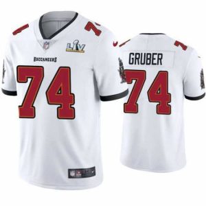 Premium Paul Gruber Buccaneers White Super Bowl Lv Vapor Limited Jersey