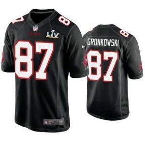 Superb Rob Gronkowski Buccaneers Black Super Bowl Lv Game Fashion Jersey