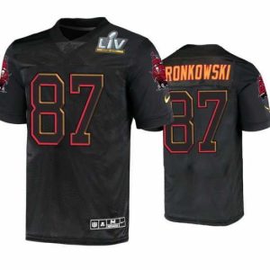 Marvelous Rob Gronkowski Tampa Bay Buccaneers Black Super Bowl Lv Jersey
