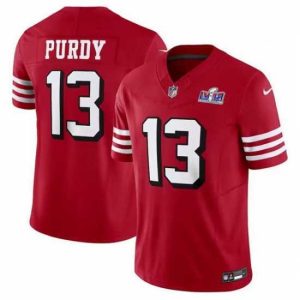 Exceptional San Francisco 49ers 13 Brock Purdy 2023 F.U.S.E  New Red Vapor Untouchable Limited Stitched Football 2024 Super Bowl LVIII Jersey
