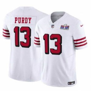 Superior San Francisco 49ers 13 Brock Purdy 2023 F.U.S.E  New White Vapor Untouchable Limited Stitched Football 2024 Super Bowl LVIII Jersey