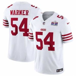 Exquisite San Francisco 49ers 54 Fred Warner White 2023 F.U.S.E  Vapor Untouchable Limited Stitched Football 2024 Super Bowl LVIII Jersey
