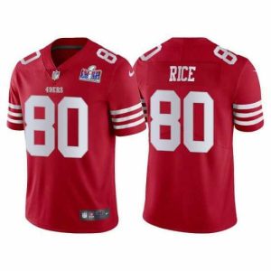 Gorgeous San Francisco 49ers 80 Jerry Rice 2022 New Scarlet Vapor Untouchable Stitched Football 2024 Super Bowl LVIII Jersey