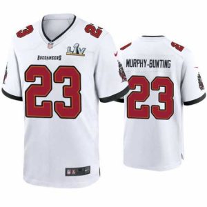 Gorgeous Sean Murphy Bunting Buccaneers White Super Bowl Lv Game Jersey