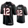 Men Tom Brady Buccaneers Black Super Bowl Lv Game Fashion Jersey 779006 22760 550X550