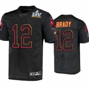 High quality Tom Brady Tampa Bay Buccaneers Black Super Bowl Lv Jersey
