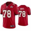 Men Tristan Wirfs Buccaneers Red Super Bowl Lv Vapor Limited Jersey 779014 22760 550X550
