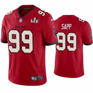 Premium Warren Sapp Buccaneers Red Super Bowl Lv Vapor Limited Jersey