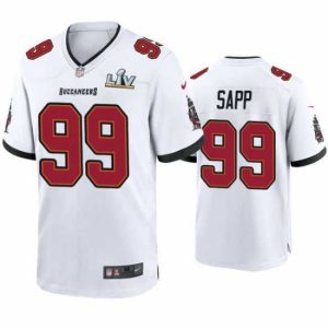 High quality Warren Sapp Buccaneers White Super Bowl Lv Game Jersey