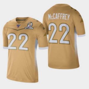 Exquisite Men's Carolina Panthers #22 Christian McCaffrey 2020 NFC Pro Bowl Game Jersey